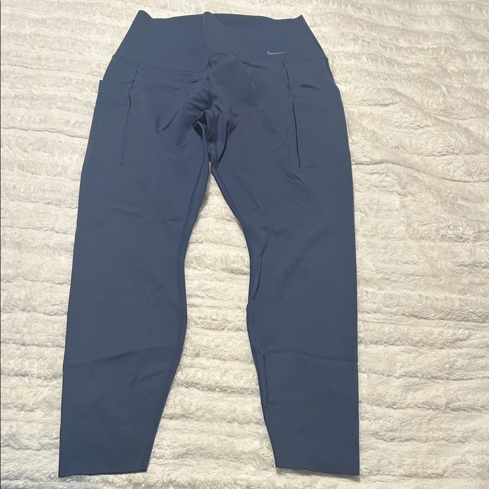 Nike Dark Blue High-Waist Performance Leggings